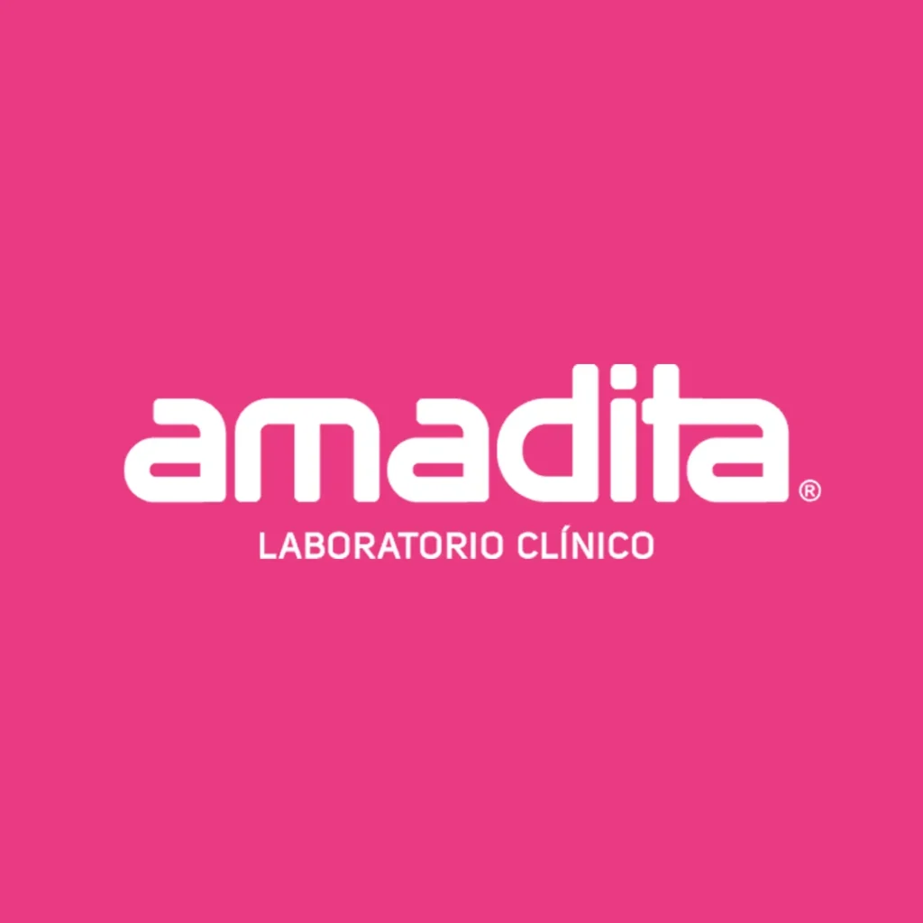 Logo de un laboratorio clínico ubicado en República Dominicana llamado Amadita